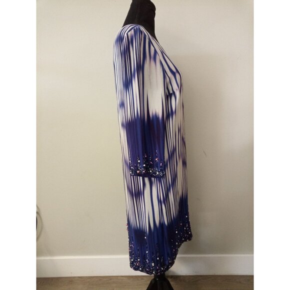 Alexia Admor Purple White Mini Dress Size Medium - Picture 4 of 7